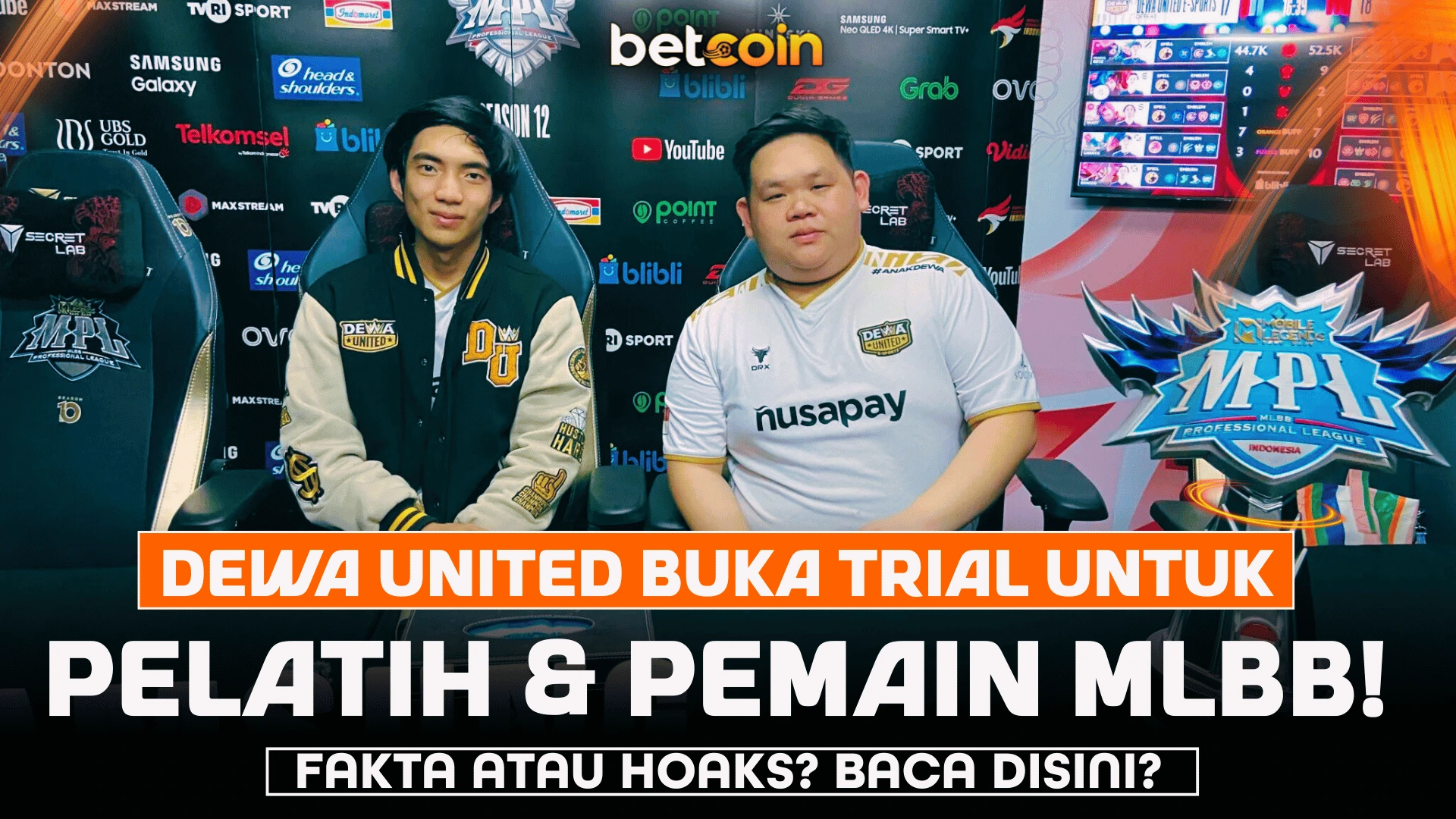 Betcoin88 | Dewa United eSports Buka Trial Pelatih dan Pemain Divisi MLBB? Fakta atau Hoaks?